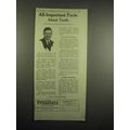 1918 Pepsodent Toothpaste Ad - All-Important Facts