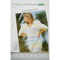 Woman's pattern 171 button neck jersey, cotton DK
