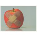 Apple Fruit Wearing Bandage First Aid German Ph...