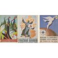 Spanish Fascism Protest War Military 3x Postcard s