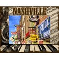 Nashville Music Laser Engraved Wood Picture Fra...