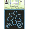 Plaid. 46702 Flower Brass Stencil. Embossing Ca...