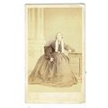 Victorian cdv photo lady long dress seated Lond...