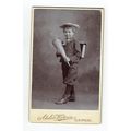 Victorian cdv photo boy holding cone Leipzig Ge...