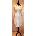 James Lakeland Shirt Dress Silk Gold Pinstripe ...