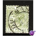 Natal 1889 SG 107 2d olive green fine used