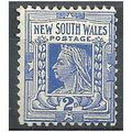 New South Wales 1899 SG302 2d Cobalt Blue Mount...