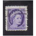1954 canada queen elizabeth11 4c f/u sg466f