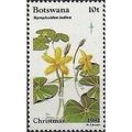 Botswana 1981 Christmas 10t Nymphoides Indica U...