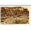 Wales PENMAENMAWR Council Gardens Sepia Postcar...
