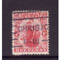 NEW ZEALAND 1908 SG 386 1d CARMINE FINE USED#5