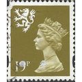 SCOTLAND, Queen Elizabeth Machin, olive-brown 1993, 19p, #3