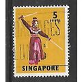 SINGAPORE 1968 5c SWORD DANCE SG 103 FINE USED#