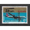 AUSTRALIA 1970 6c BOEING AND AURO 504 SG 477 FI...
