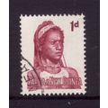 PAPUA NEW GUINEA 1961 SG 28 1d LAKE FEMALE GORO...