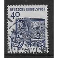 GERMANY 1964 GERMAN ARCHITECTURE 40pf BLUE TRIF...