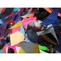 Craft pack of brightly coloured leather/suede s...