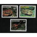 Fr. Polynesia Crabs Crustaceans 3v 1987 MNH SG#...