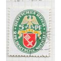 EMPIRE GERMANY 1929 CHARITY ARMS BREMEN 5Pf USE...