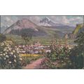 Bad Ragaz mit den Churfisten und Gonzen, c.1910...