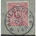 GER 1896 10pf 'WUERTTENBURG' FINE USED WITH FUL...