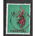 SINGAPORE 1968 10c BHARATHA NATYAM SG 105 FINE ...