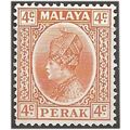 Perak 1936 SG90 4c Orange Mounted Mint . .. .