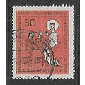 GERMANY 1966 CATHOLICS DAY 30pf CHRIST & FISHER...