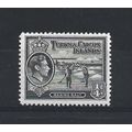 Turks&Caicos.SG194 1/4d Raking Salt (Black).Mou...