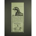 1917 Hercules Gun Powder Ad - Bob White or Quail