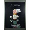 1982 Canadian Club Whisky Ad - Only the Best Wi...