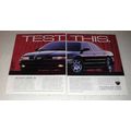 1995 2-page Eagle Vision Tsi Car Ad - Test This