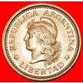 LIBERTY: ARGENTINA ★1 PESO 1959 MINT LUSTER! LO...