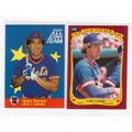 Two 1986 Fleer Gary Carter cards #4 All Star In...