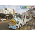 Lidl Supermarket Train at Debenhams in Torquay Devon Postcard