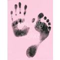 Newborn Baby Girl Toddler Hand Prints Footprint...