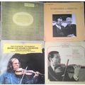 4 classical violin vinyl LPs lot : Milstein, Sz...