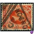 1934 SG442b 2d Orange Watermark SIDEWAYS G/F Used