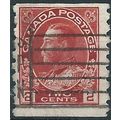 Canada 1912 SG233 2c Scarlet Coil Stamp IMPERF ...