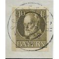 GER (BAVARIA) 1914 40pf KING LUDWIG III' (IMPER...