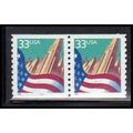 3280 33c U.S. Flag Over City Very Fine MNH CNP ...