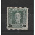 Austro-Hungarian Military Post.SG59 30h Emperor...