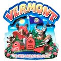 Vermont The Green Mountain State Artwood Montag...