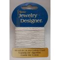 Cotton Cord - White - 1mm x 10 yards