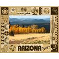 Arizona Laser Engraved Wood Picture Frame Lands...