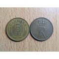 Denmark 1963 5 Ore Coin