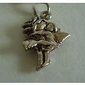 Vintage Rose Fairy Silver Charm from 1923 Cicel...