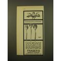 1961 Fraser's Flatware Advertisement - Congratu...