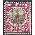 Bermuda 1902 SG32 1d Brown & Carmine Mounted Mi...