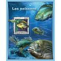 CENTRAL AFRICA 2017 SHEET MNH FISHES POISSONS P...